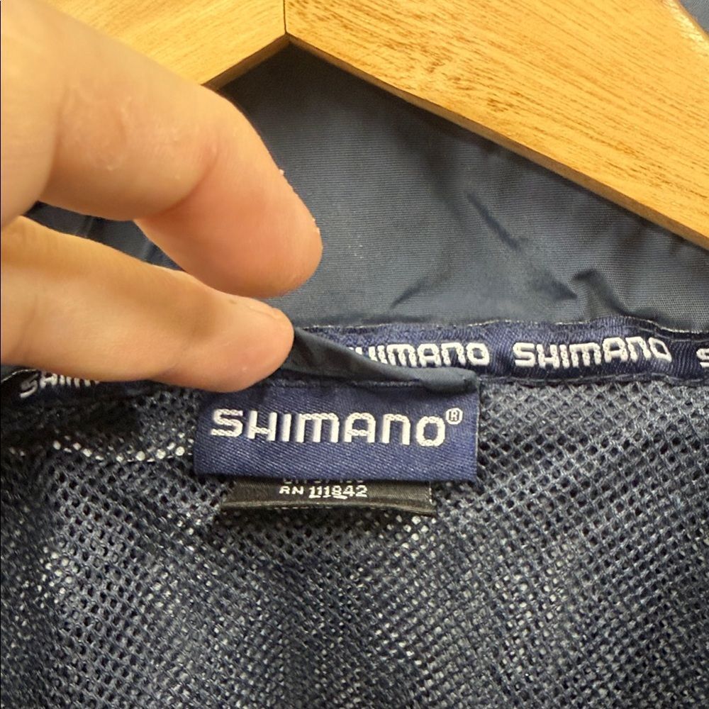 Shimano Men's Fishing Dark Blue Windbreaker - Picture 4 of 10
